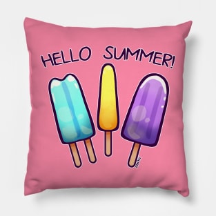 Summer Popsicles (Cool Version) Pillow