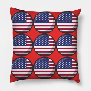 United States Patriotic Flag Pattern Pillow