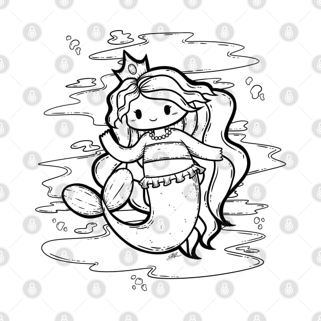 Cute Mermaid Illustration by zarya_kiqo