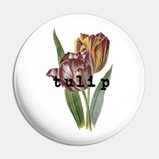 Vintage Floral Retro Tulip Flower Pin