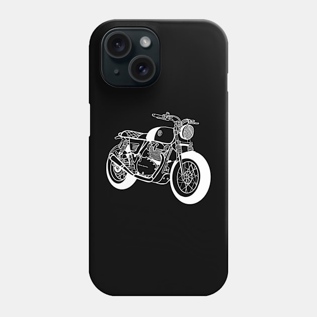 Interceptor royal enfield motorbikes old motorbikes vintage Phone Case by Tropical Blood