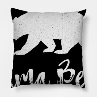 Mama Bear Mother's Day Mother Mom Flowers Gift bab Pillow