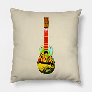 Toy guitar Pillow