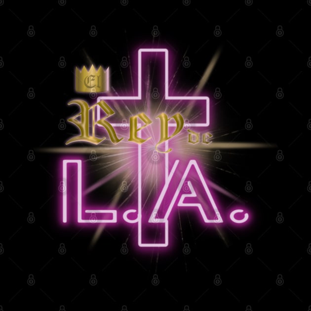 El Rey de L.A. Neon Logo by Hyperbolic_Fabrications