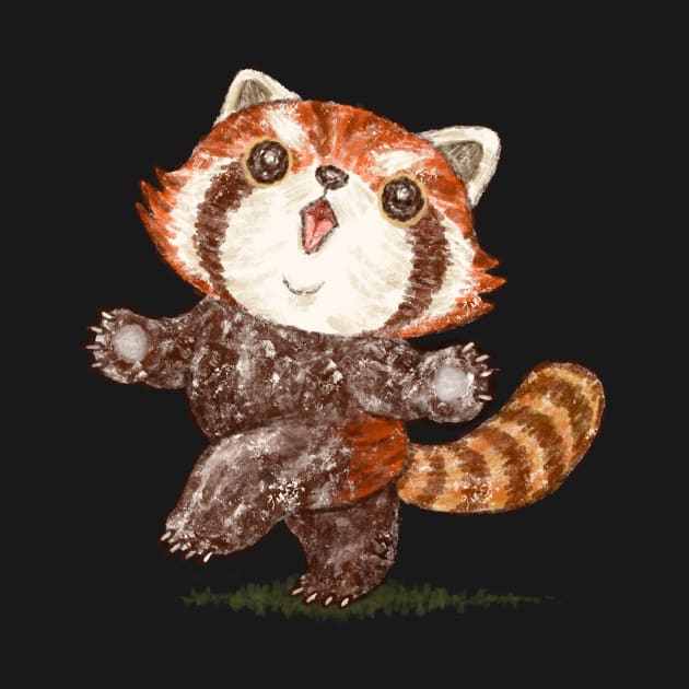 Dancing red panda by sanogawa