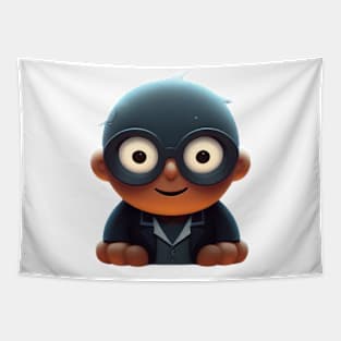 boy with glasses Tapestry