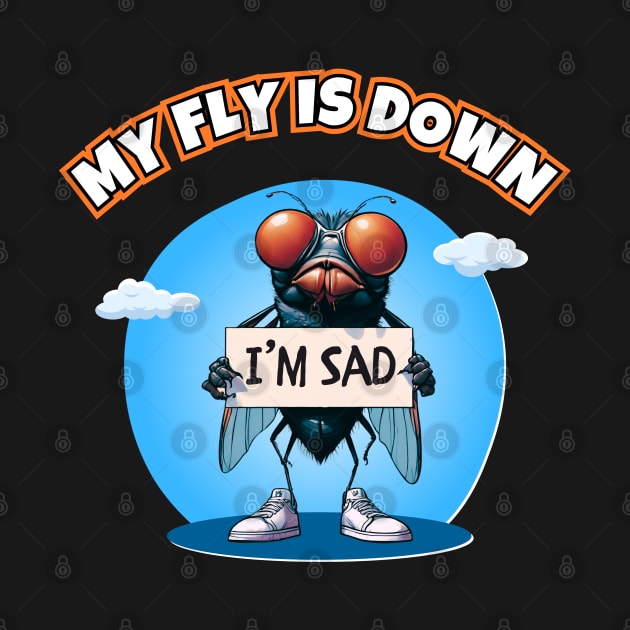 My Fly Is Down by Kenny The Bartender's Tee Emporium