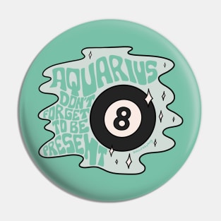 Aquarius Magic 8 Ball Pin