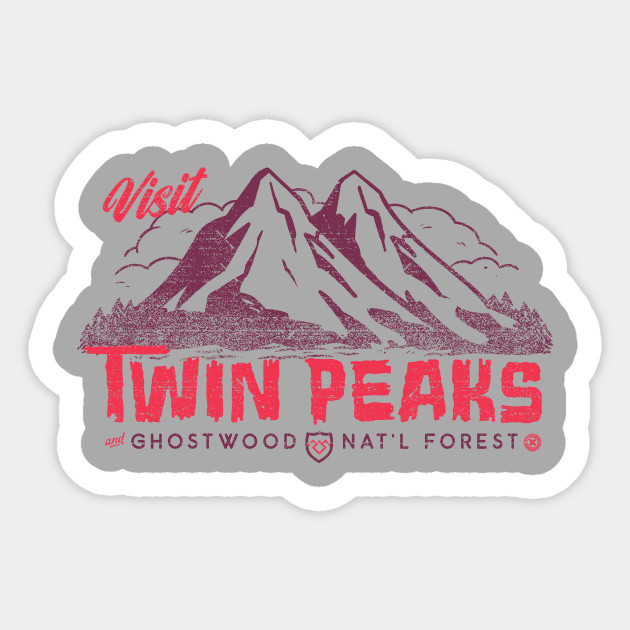 Visit Twin Peaks V2 Twin Peaks Sticker Teepublic