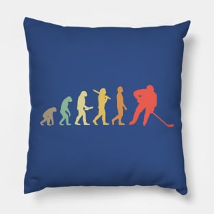 Ice Hockey Human Evolution 1 Pillow