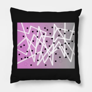 Zig Zag Lavender And Gray Pillow