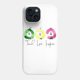 Teach love inspire Phone Case