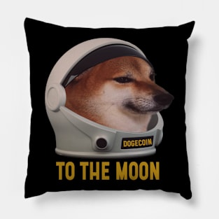 Dogecoin To the Moon Pillow