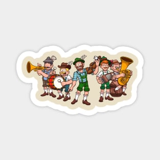 Oktoberfest Bavarian Musicians Magnet