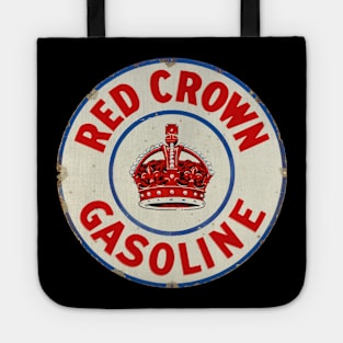 Red Crown Gasoline distressed vintage sign reproduction Tote