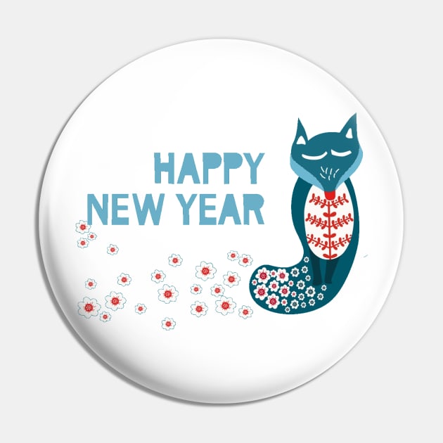 Happy New Year Pin by chrissyloo