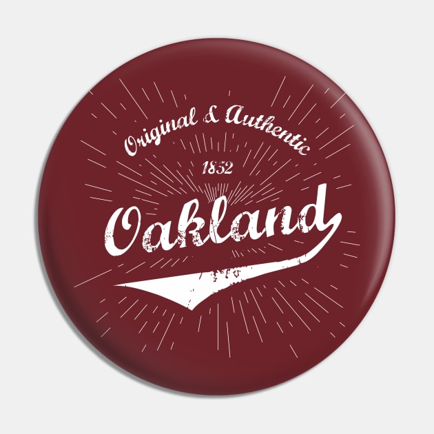 Original Oakland City Shirt Pin by Teevolution