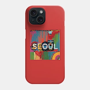 Seoul Hidden in Abstract Art Tshirt Phone Case