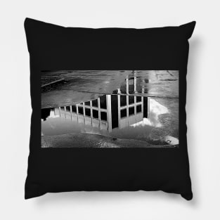 Puddle in monochrome Pillow