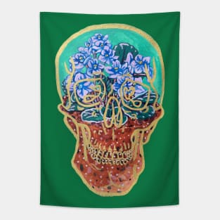 Violet Skull Terrarium Tapestry