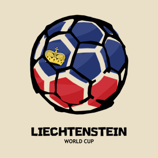 Liechtenstein Football Country Flag T-Shirt