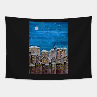 Winter City Tapestry