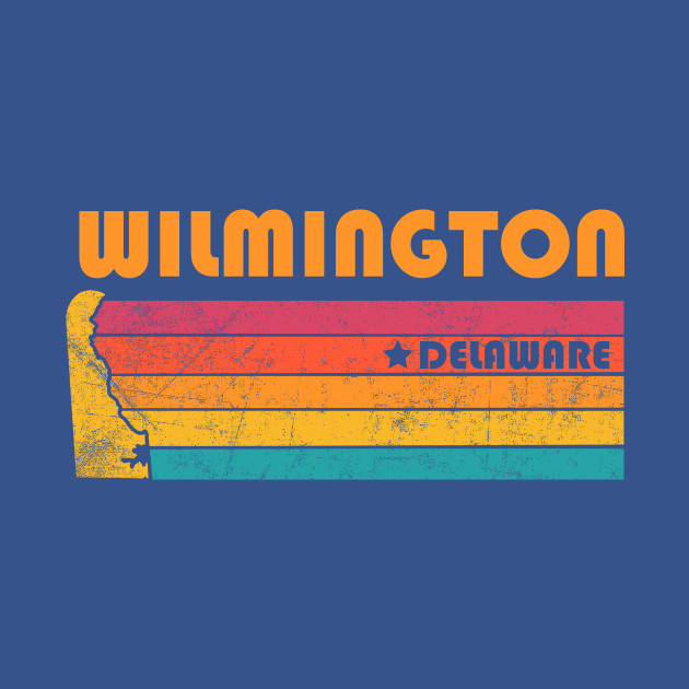 Disover Wilmington Delaware Vintage Distressed Souvenir - Wilmington Delaware - T-Shirt