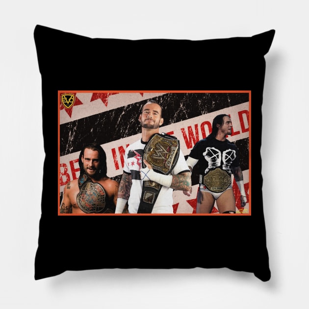 Best In The World Pillow by EvoComicsInc