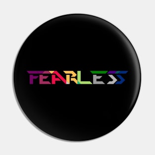 Fearless-Typography Design Pin