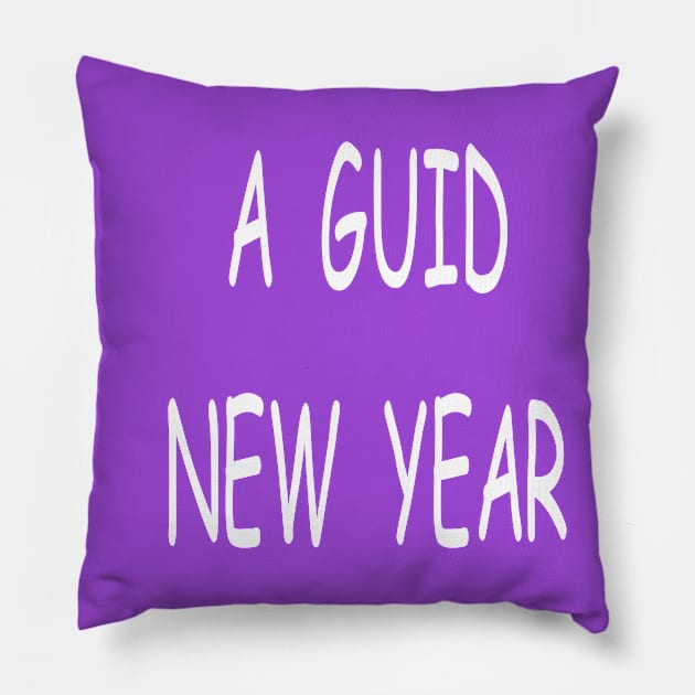 A Guid New Year, transparent Pillow by kensor