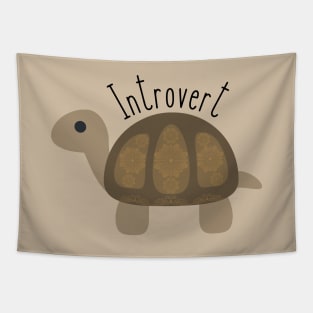 Introvert Tortoise Cute Tapestry