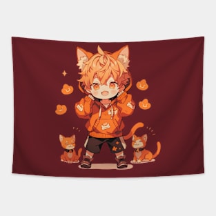 The Charming Purr Tapestry