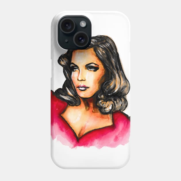 Gene Tierney Phone Case by Svetlana Pelin