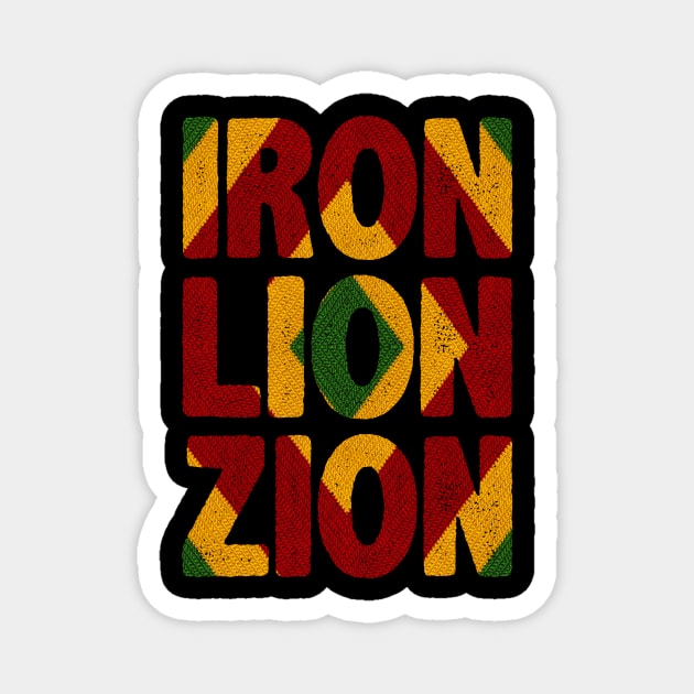 Iron Lion Zion, Rasta Colors, Jamaica Magnet by tman4life