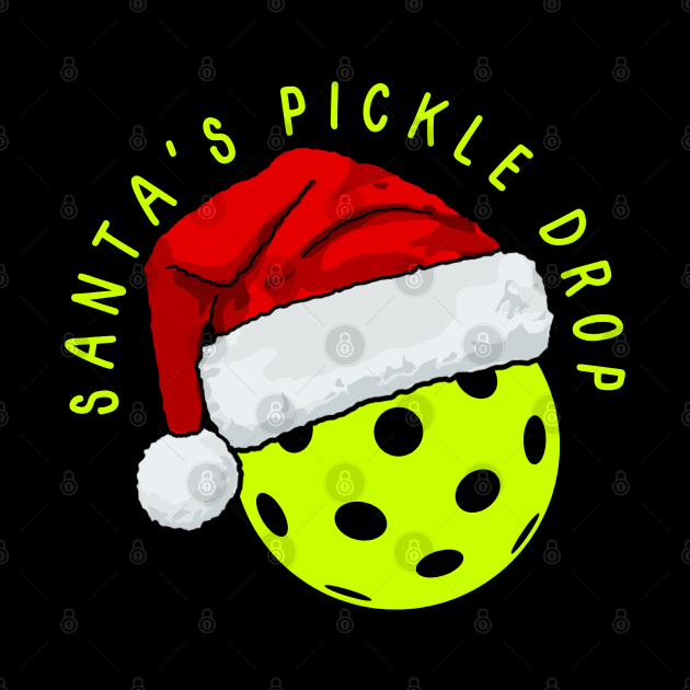 Santa's Pickle Drop. Pickleball, Christmas by Project Charlie