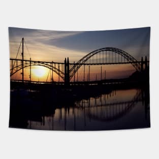 Sunset Silhouette Tapestry