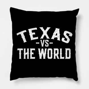 Show Your Texas Pride with our 'Texas vs The World' Design Pillow