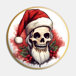 Skelly Santa Pin