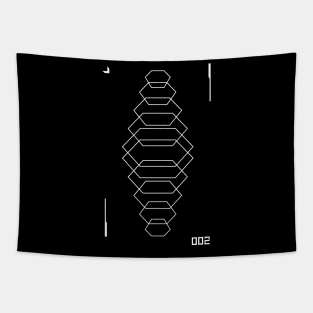 Geometric Techwear Design - 002 Tapestry