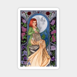 Willow Art Nouveau Magnet