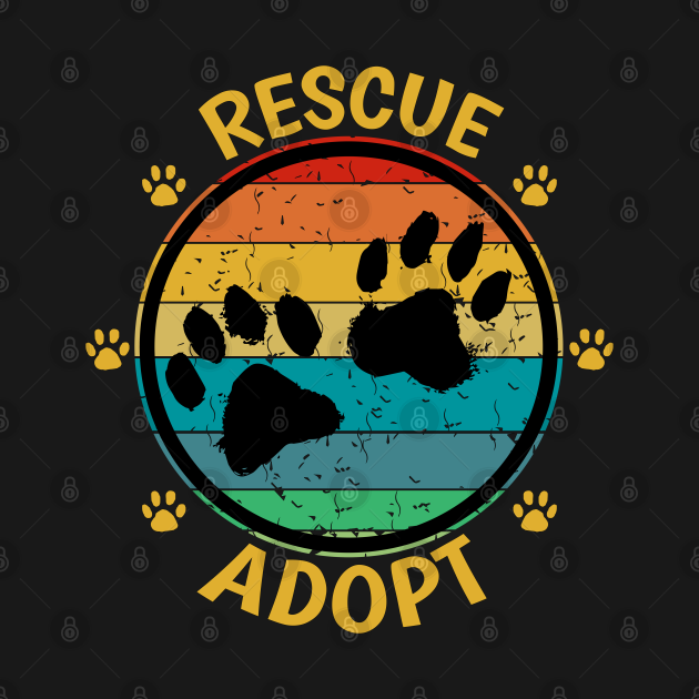 Pets Adoption Apparel Rescue Adopt Love Rescue Adopt Love TShirt