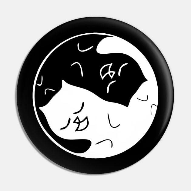 TAO PURR-MEOW (Cat's Yin-Yang) W Pin by aceofspace