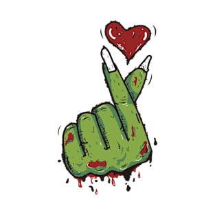 Love Zombie Design T-Shirt