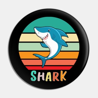 Vintage Retro Shark Pin