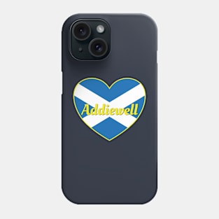 Addiewell Scotland UK Scotland Flag Heart Phone Case