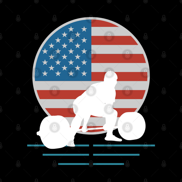 USA Flag Deadlift - Powerlifting by High Altitude