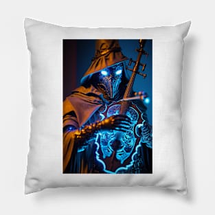 Chipperino the Cyberpunk AI Bard Pillow