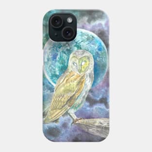 Owl and Moon Phone Case