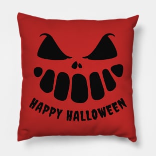 Halloween Scary Evil Pumpkin Face Pillow