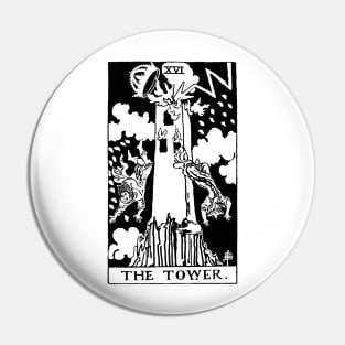 The Tower Tarot Card Pin